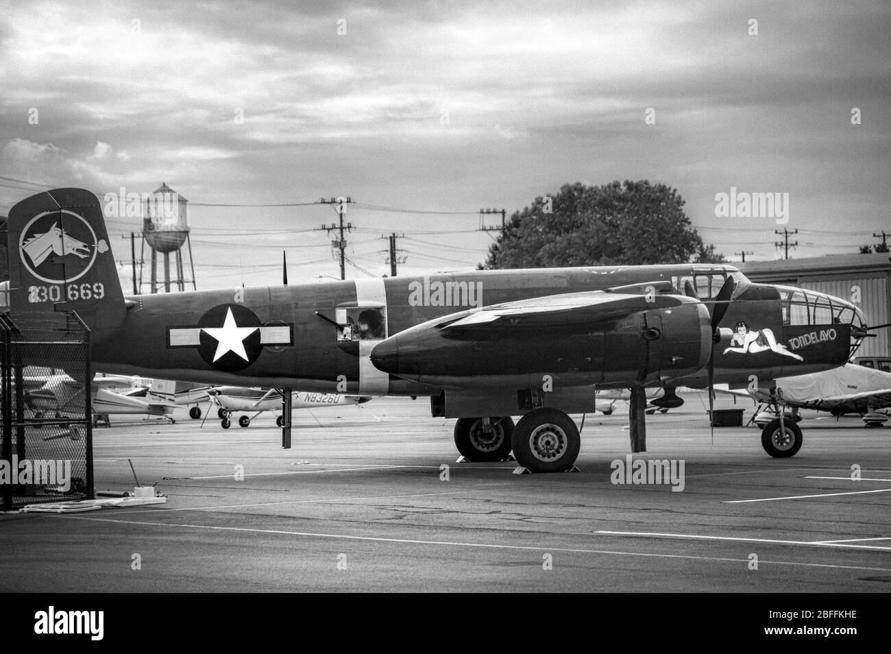 B-24 Liberator a Boeing Field Seattle Foto Stock