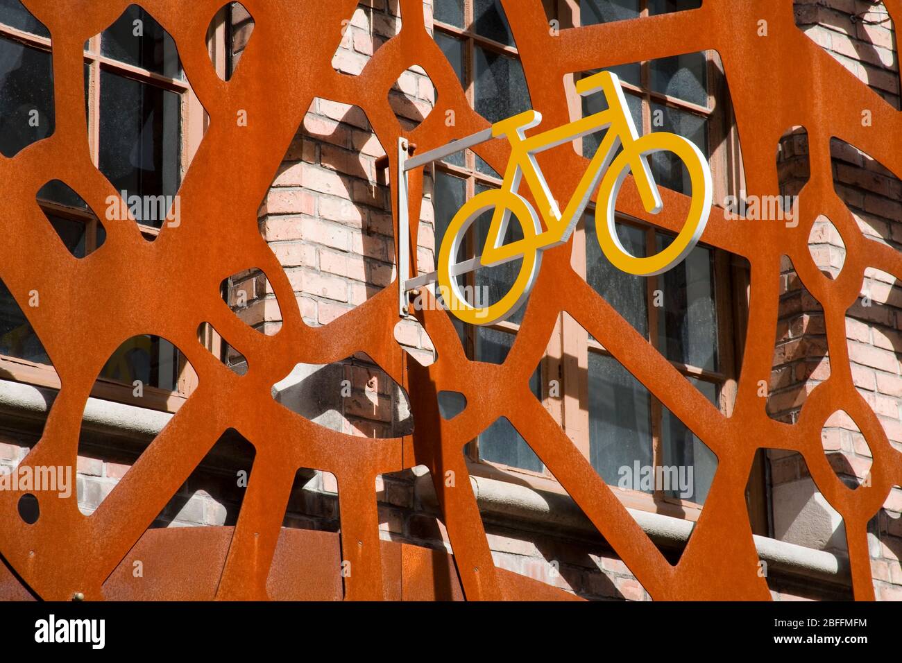 Noleggio biciclette a Bruges, Fiandre Occidentali, Belgio, Europa Foto Stock