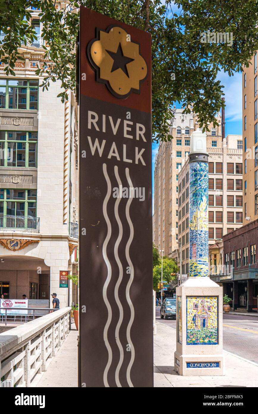 San Antonio Riverwalk, San Antonio, Texas Foto Stock