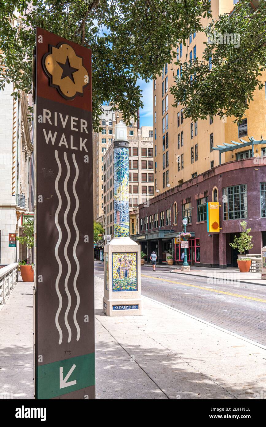 San Antonio Riverwalk, San Antonio, Texas Foto Stock