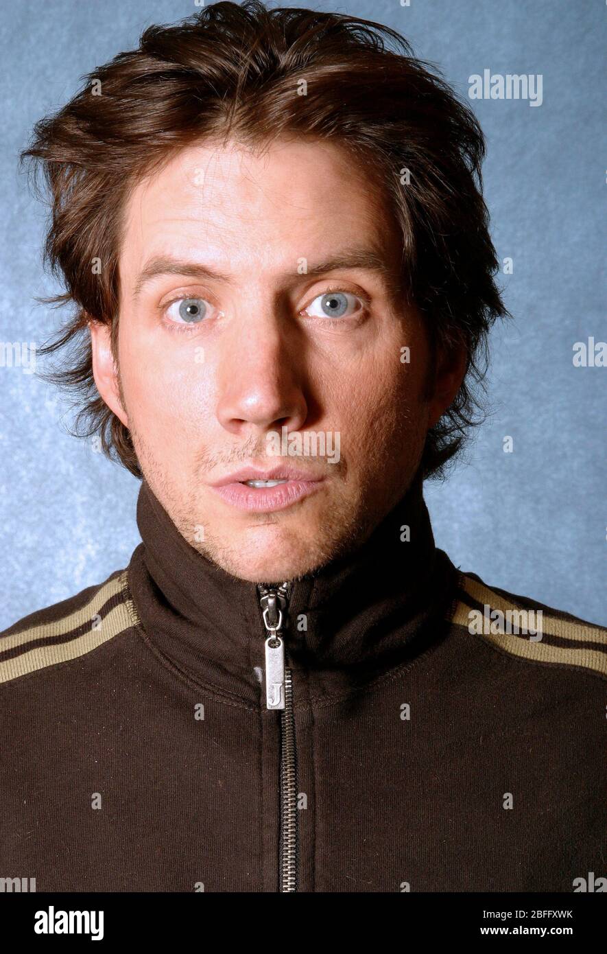 Ritratto di Jamie Kennedy al Lowe Hotel a Philadlephia. Sta promuovendo il suo nuovo film FIGLIO DELLA MASCHERA. 1 febbraio 2005 *** SI APPLICANO TARIFFE PIÙ ELEVATE *** NON SI APPLICANO SKIN O TABS *** credito: Scott Weiner/MediaPunch Foto Stock