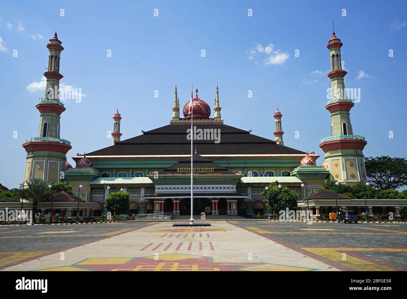 Moschea Masjid Raya al Bantani, Serang, Banten, Indonesia Foto Stock