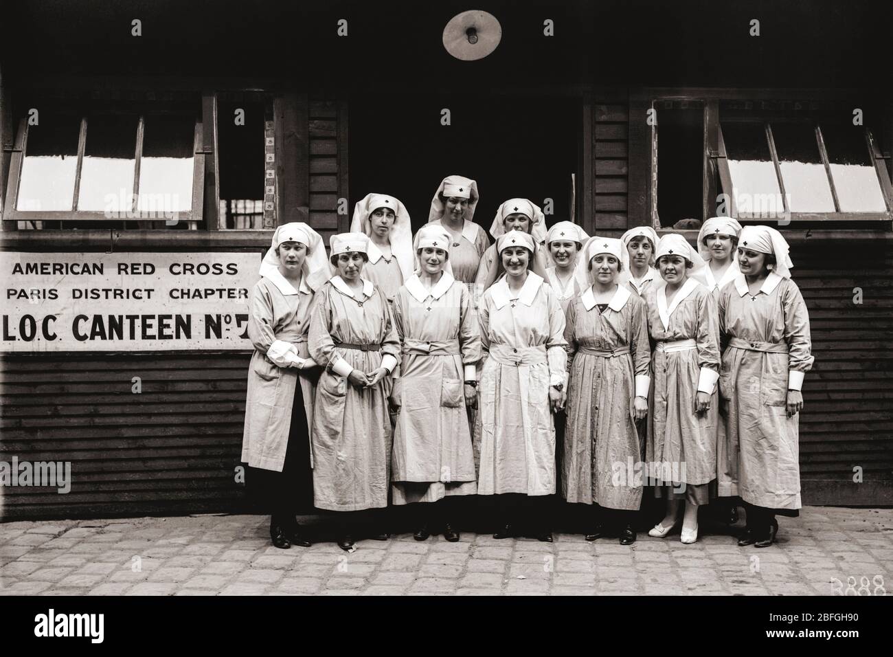 Personale della mensa della Croce Rossa americana 1919 Foto Stock