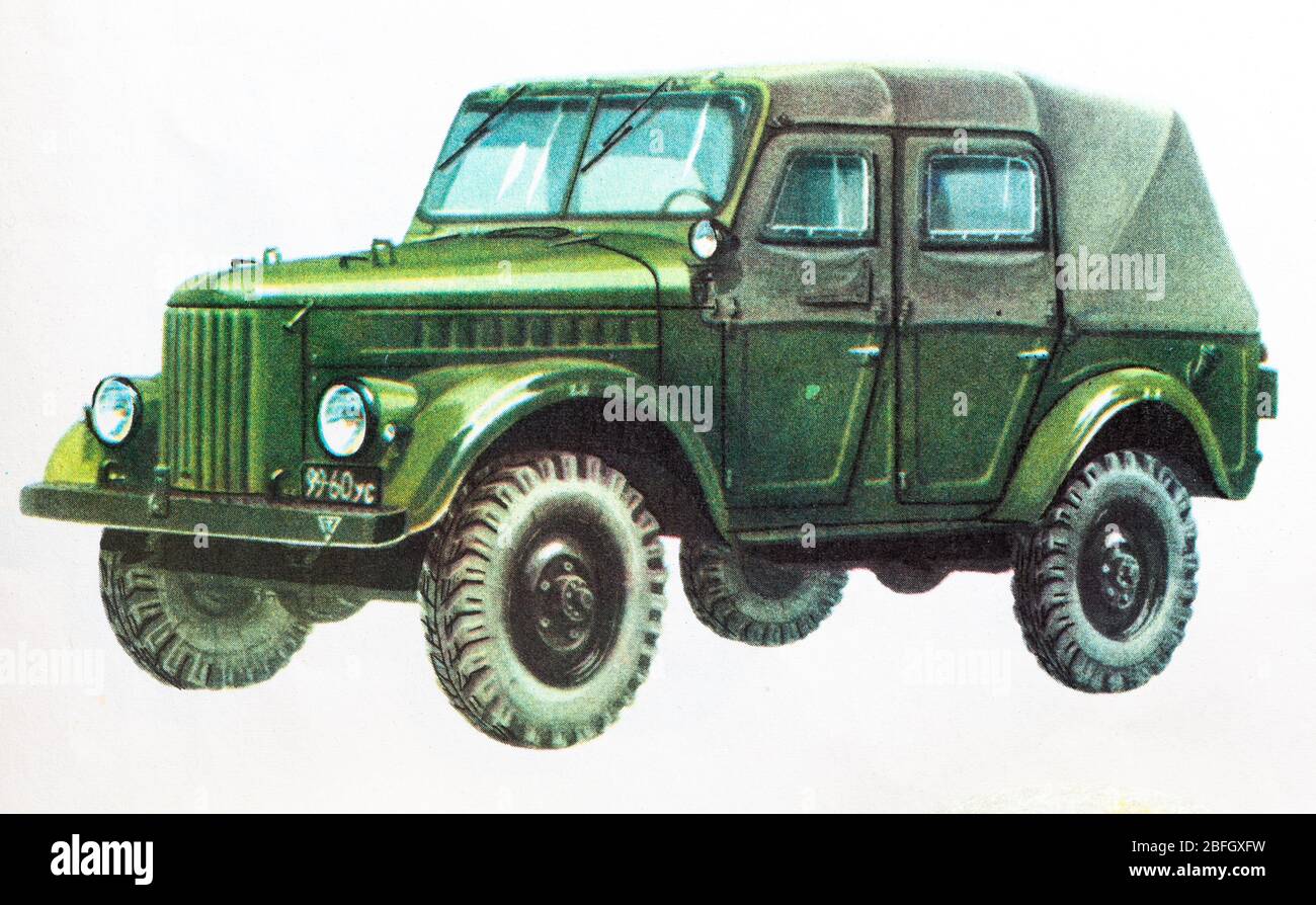 GAZ-69A, vettura a trazione integrale, Russia, 1953 Foto Stock