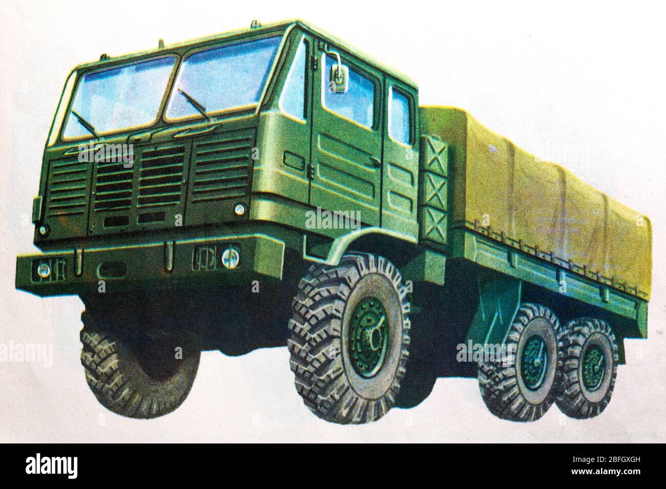 Csepel D-566 Truck, anni '70, Ungheria Foto Stock