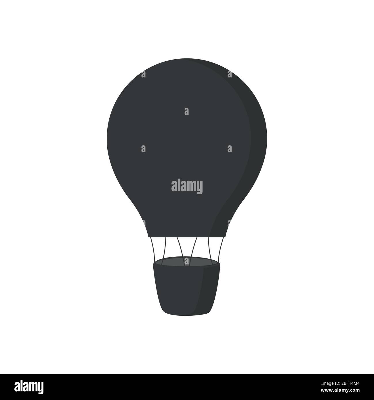 Icona del palloncino ad aria calda isolata su sfondo bianco illustrazione vettoriale EPS10 Illustrazione Vettoriale