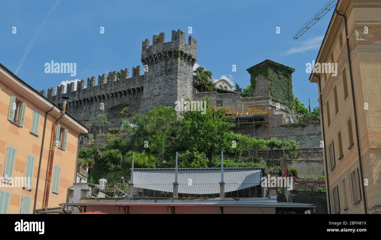 Castello di Castelgrande a Bellinzona, Svizzera Foto Stock