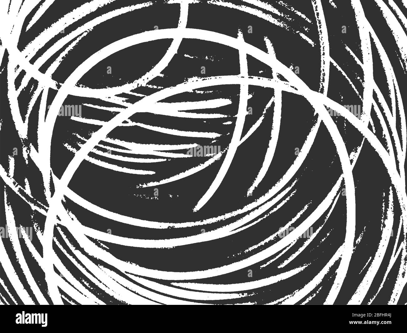 Distress grunge trama vettoriale della corda. Sfondo bianco e nero. Illustrazione EPS 8 Illustrazione Vettoriale