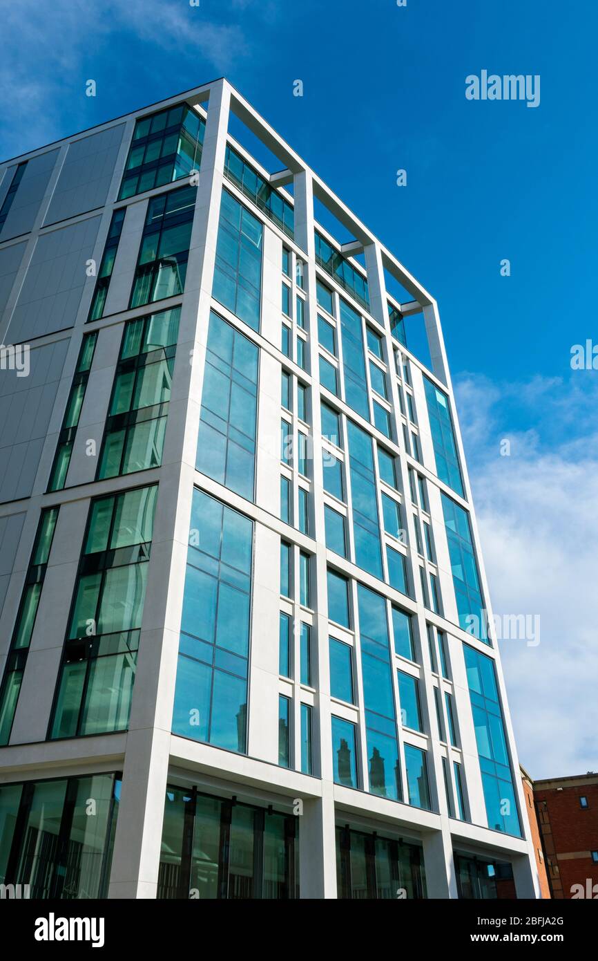 L'edificio degli uffici Landmark, Oxford Street, Manchester, Regno Unito Foto Stock