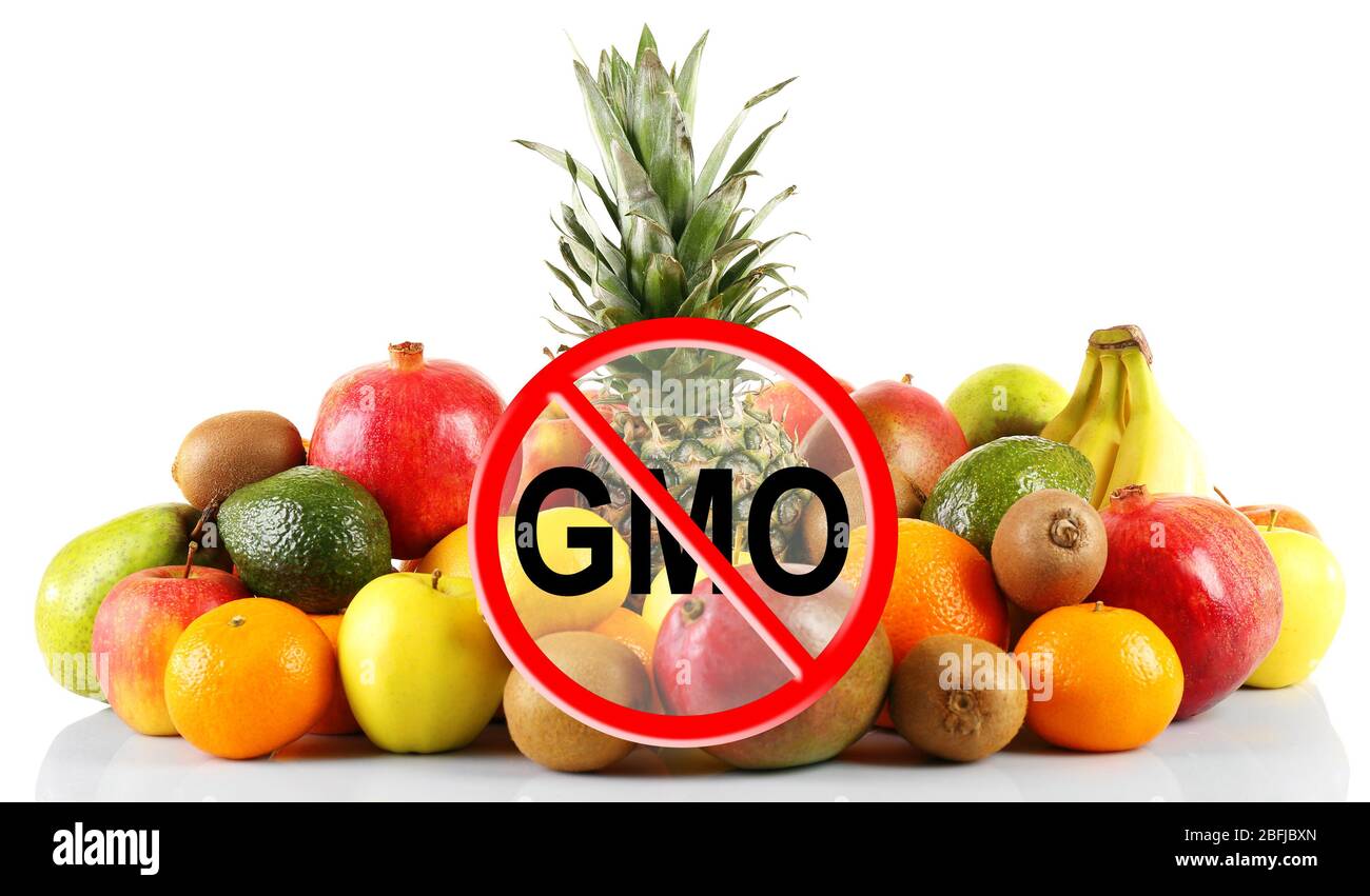 Frutta fresca senza ogm Foto Stock