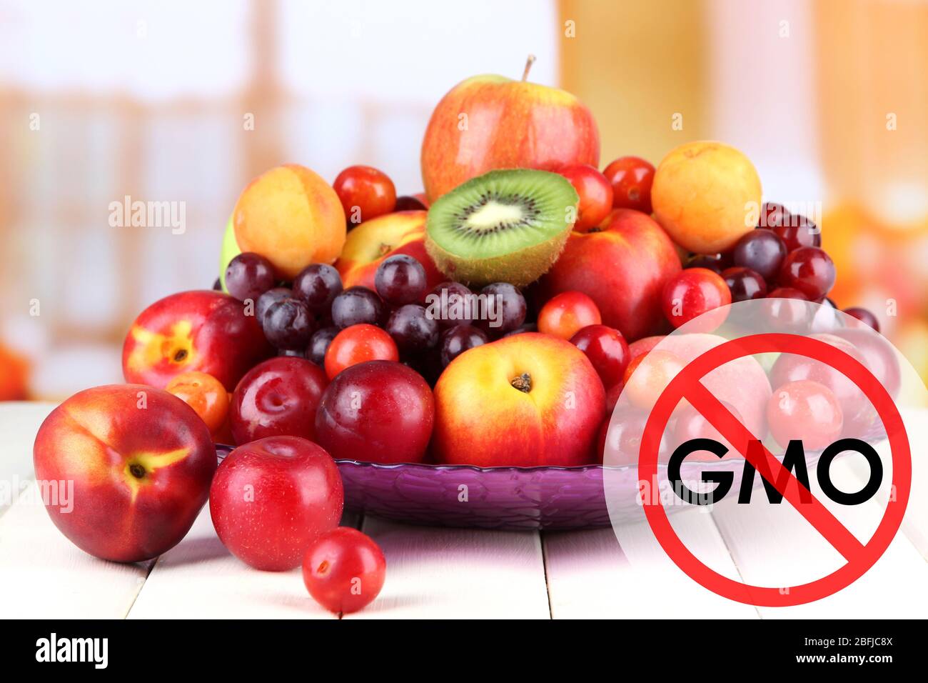 Frutta succosa senza ogm Foto Stock