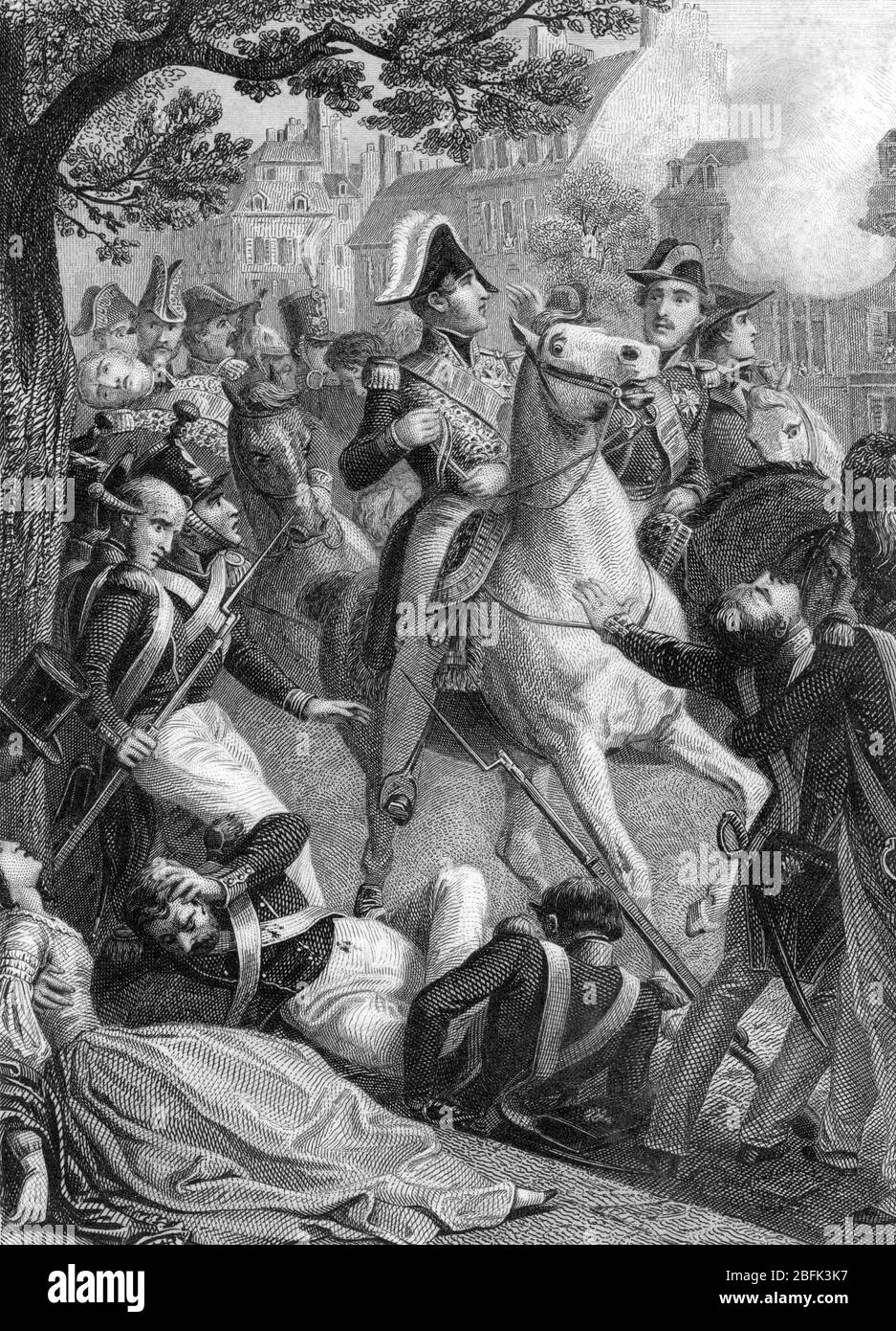 Giuseppe Marco Fieschi (1790-1836). Cospiratore capo in un tentativo sulla vita di re Luigi Filippo di Francia, 1835 Foto Stock