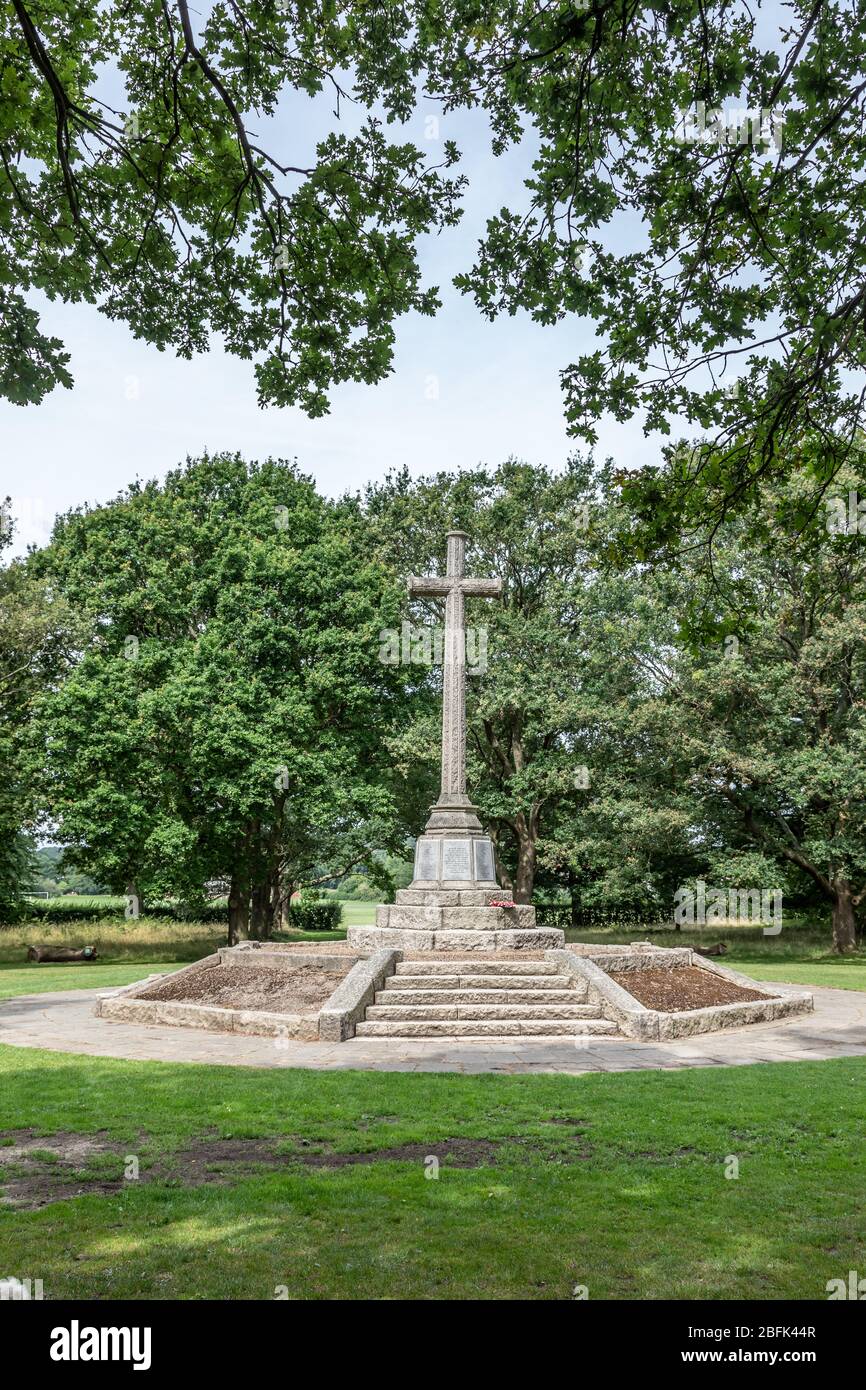 First World War Memorial, Richardson Evans Playing Fields, Wimbledon Common, Londra, Regno Unito Foto Stock