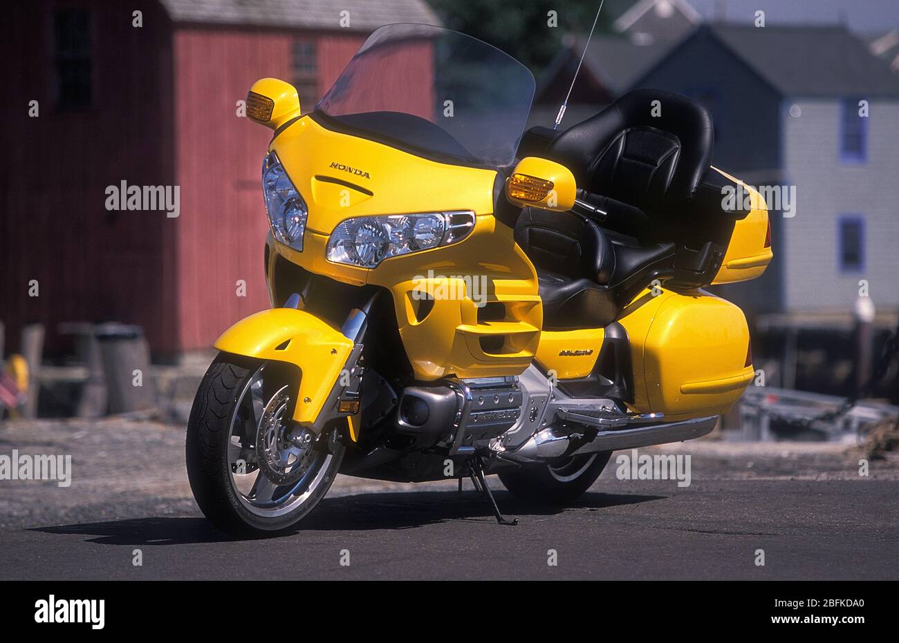 2002 Honda Goldwing moto parcheggiata a Rockport ma USA Foto Stock