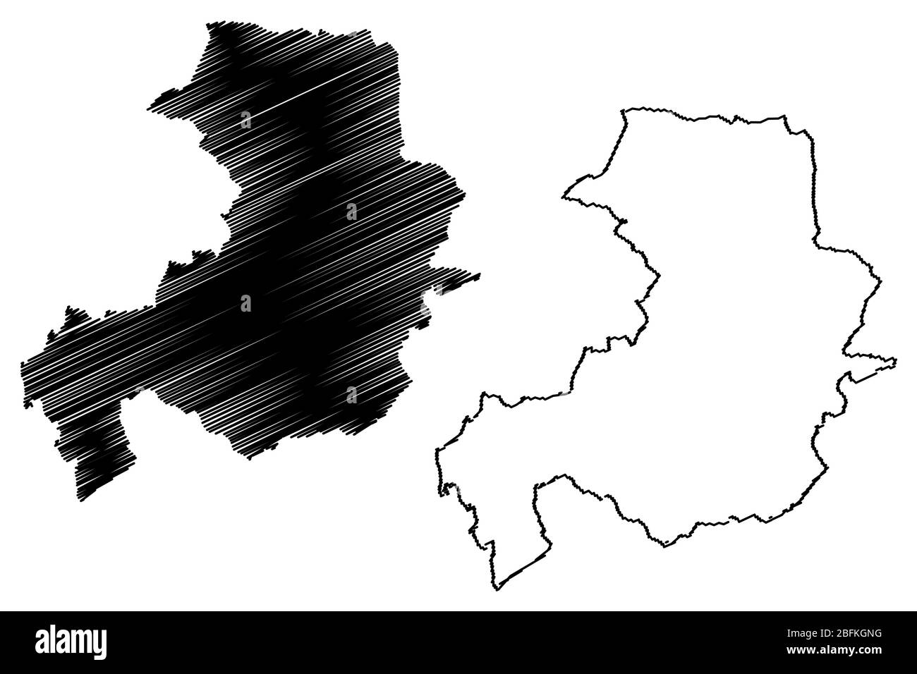 Aix-en-Provence City (Repubblica francese, Francia) mappa vettore illustrazione, abbozzare schizzo Città di Aix en Provence mappa Illustrazione Vettoriale