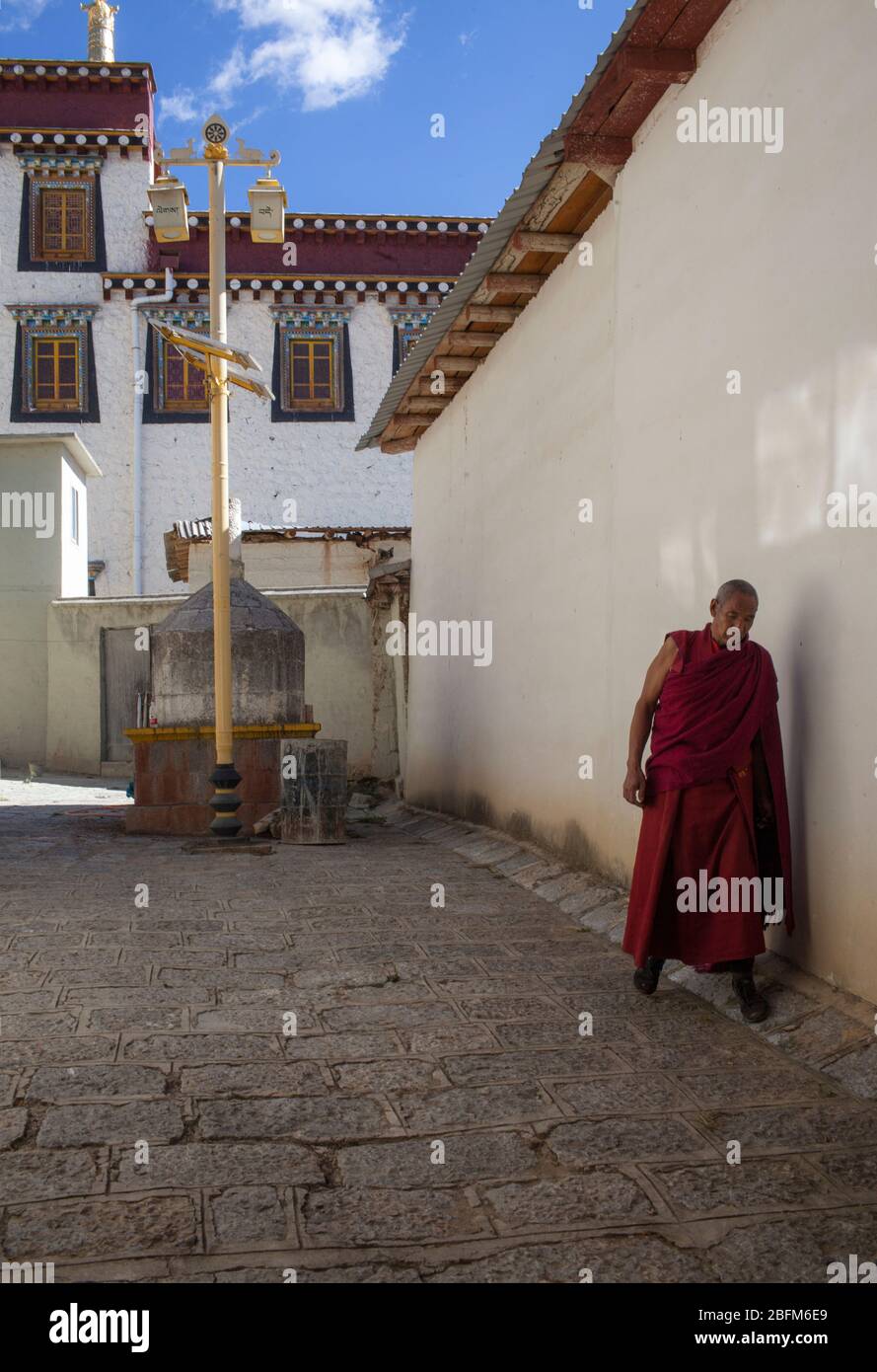 Monastero di Sumtsenling Shangri la, Cina 2019 Foto Stock