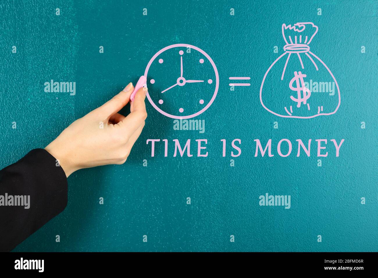 Il tempo è denaro concetto. Foto Stock