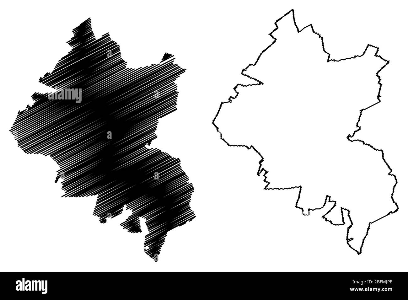 Amiens City (Repubblica francese, Francia) mappa vettore illustrazione, abbozzare schizzo Città di Amiens mappa Illustrazione Vettoriale