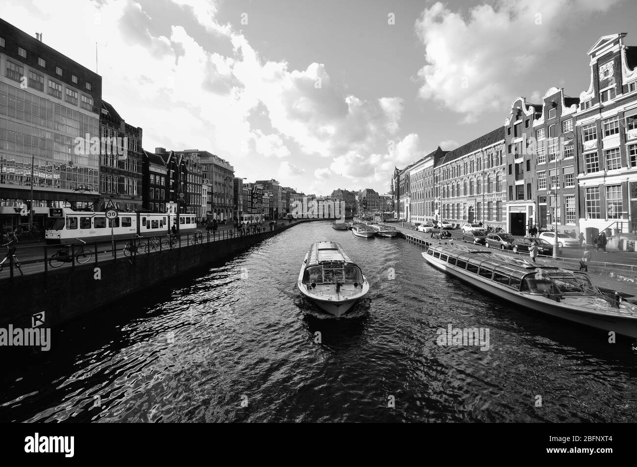Canali di Amsterdam Foto Stock