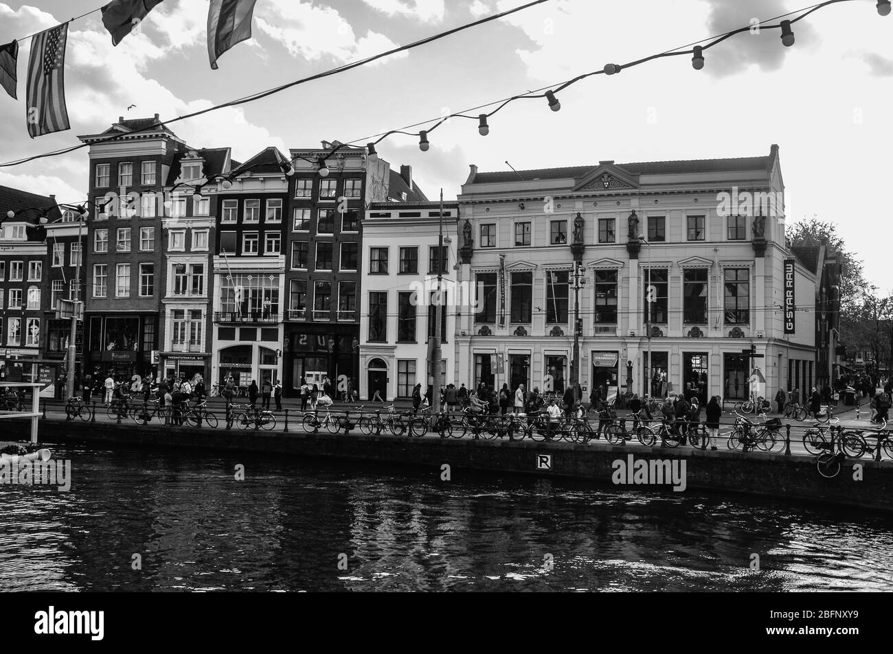 Canali di Amsterdam Foto Stock