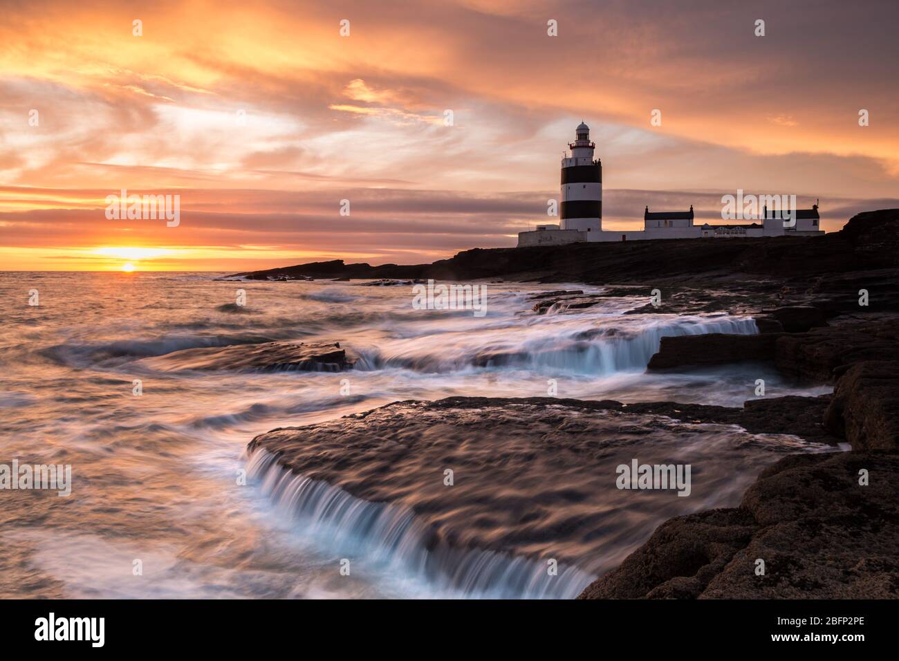 Hook Head Lighthouse Wexford in Irlanda Foto Stock