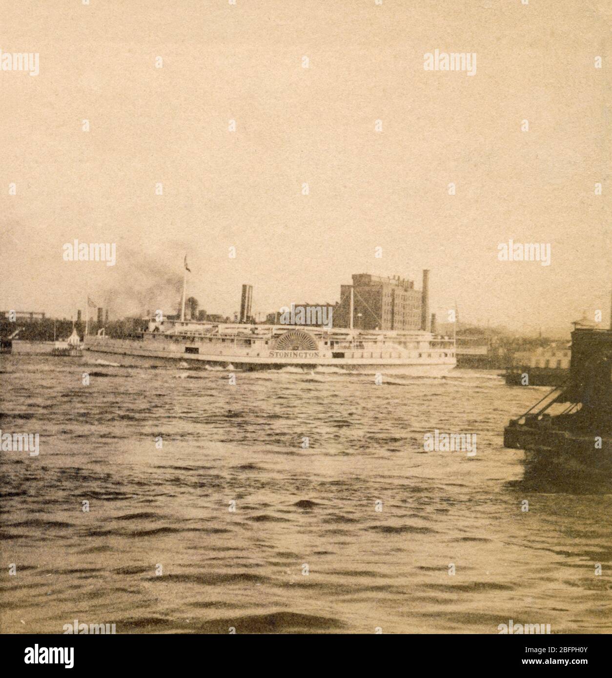 Il vaporetto SS Stonington, East River, New York, USA Foto Stock