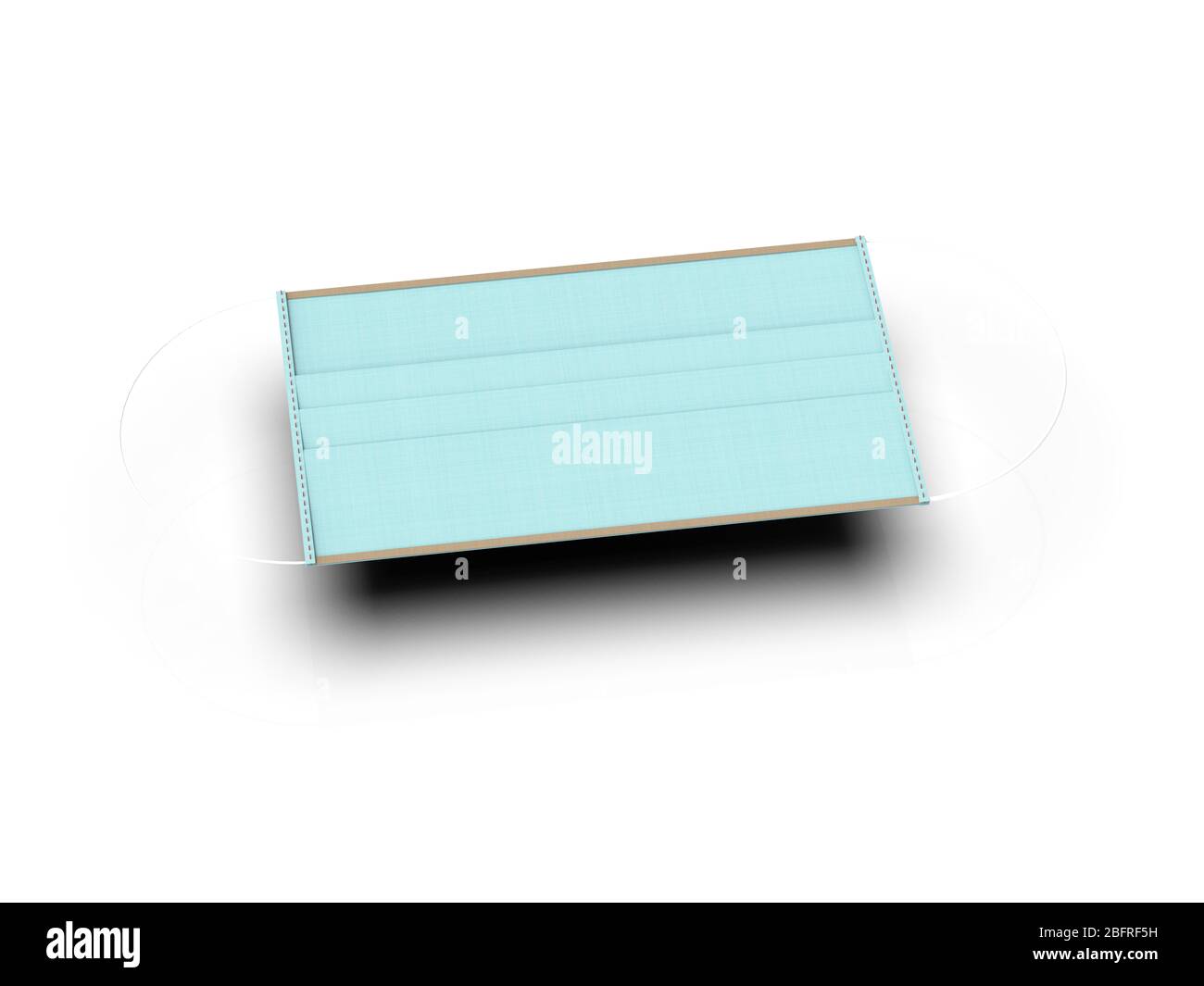 Il rendering 3d di indossare una maschera per proteggere il pepole Foto Stock