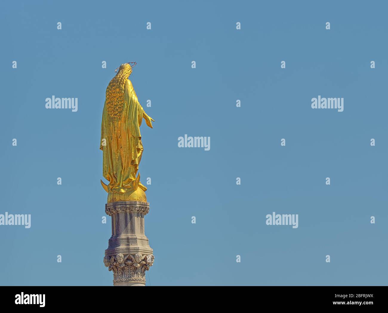 Monumento dell'Assunzione della Beata Vergine Maria a Zagabria Foto Stock