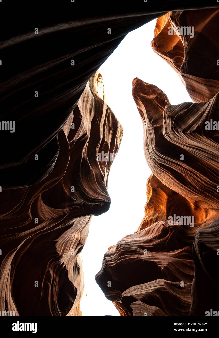 Abbassare Antelope Canyon in Arizona Foto Stock