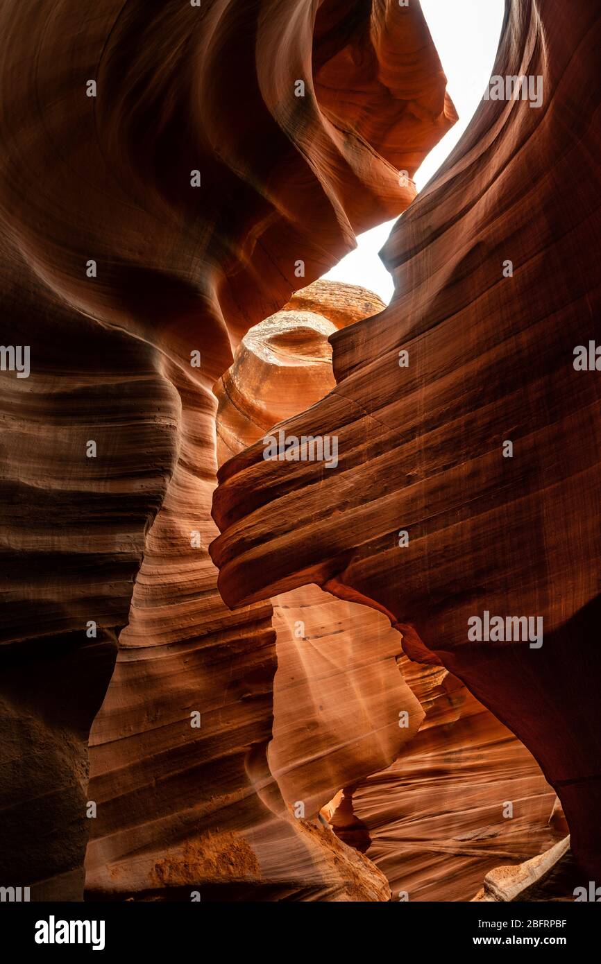 Abbassare Antelope Canyon in Arizona Foto Stock