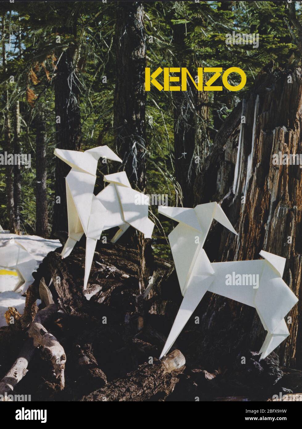Poster pubblicità Kenzo casa di moda in rivista cartacea da 2004 anni,  pubblicità, pubblicità creativa Kenzo 2000 Foto stock - Alamy