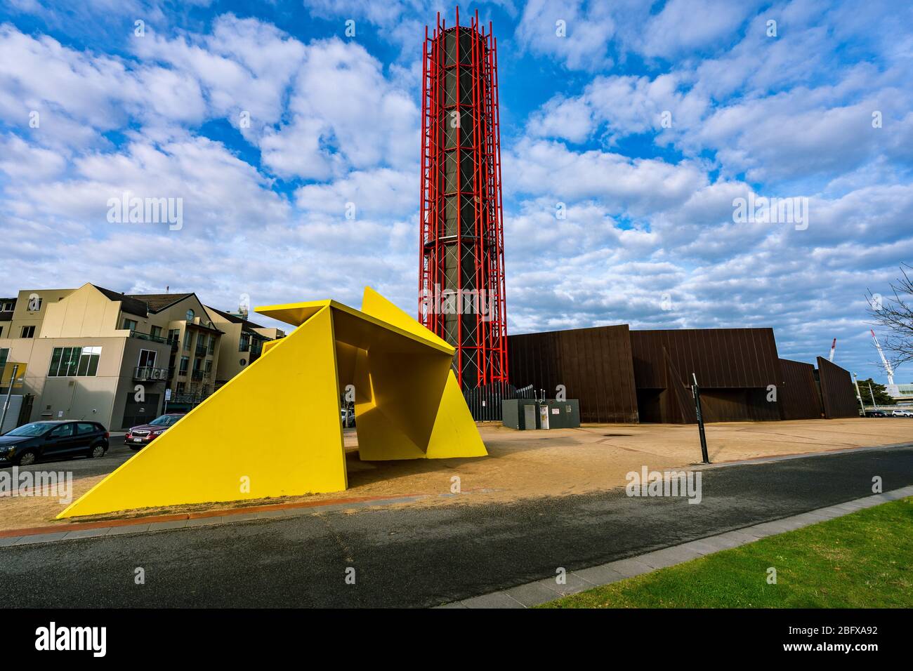 Melbourne, Australia - edificio del Centro Australiano di Arte Contemporanea (ACCA) Foto Stock