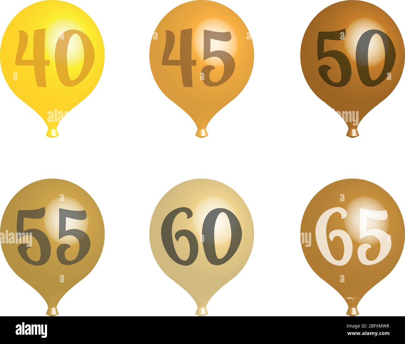 pallone giubilare anno anniversario festa di compleanno giorno Illustrazione Vettoriale