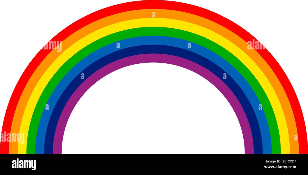 Illustrazione grafica dell'arcobaleno, file vettoriale Illustrazione Vettoriale