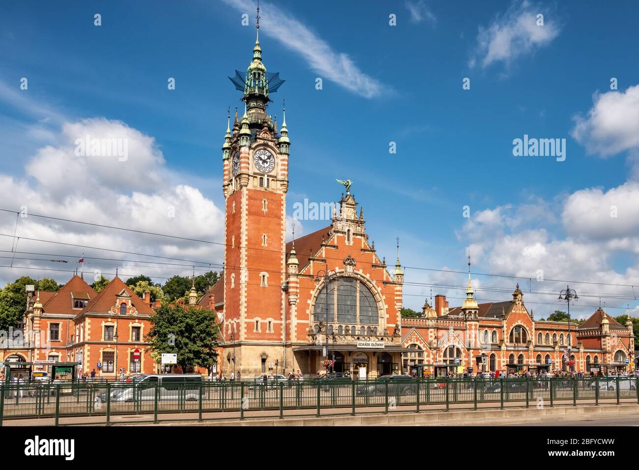 Gdansk Glowny è la principale stazione ferroviaria di Danzica, Polonia Foto Stock