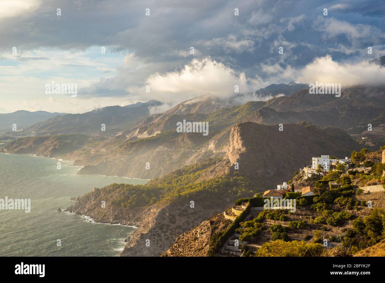 Paesaggi Nerja - Cerro Gordo Spagna Foto Stock