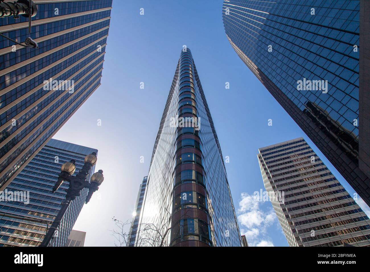333 Market Street, 425 Market Street, 388 Market Street, 100 Pine Center e 101 California Street edifici a San Francisco California Foto Stock