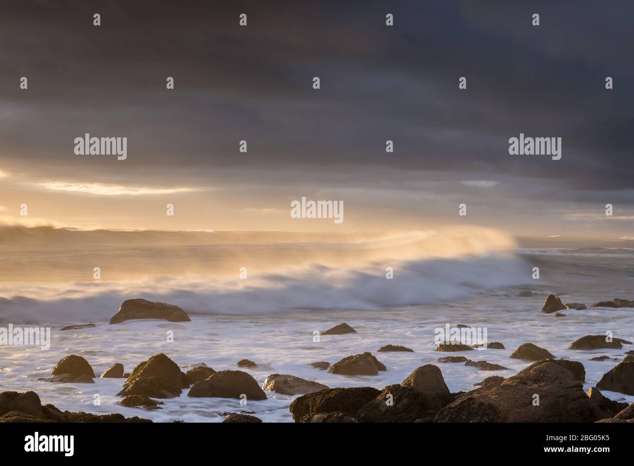 Tramonto a Carnamore Point Wexford Foto Stock