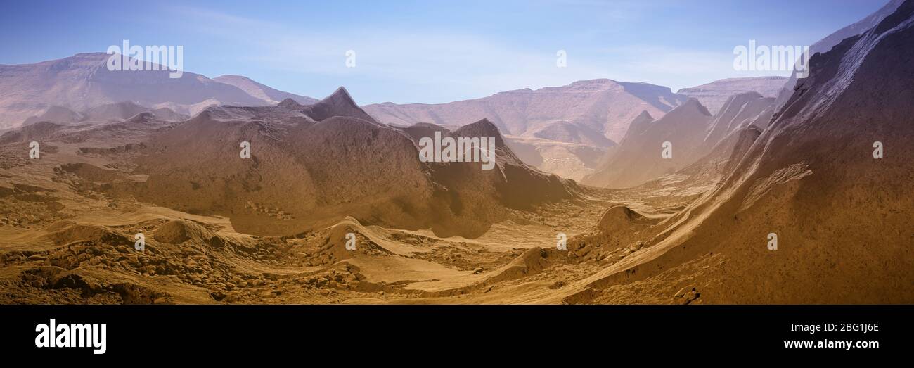 paesaggio desertico, riscaldamento globale impatto sulla natura Foto Stock