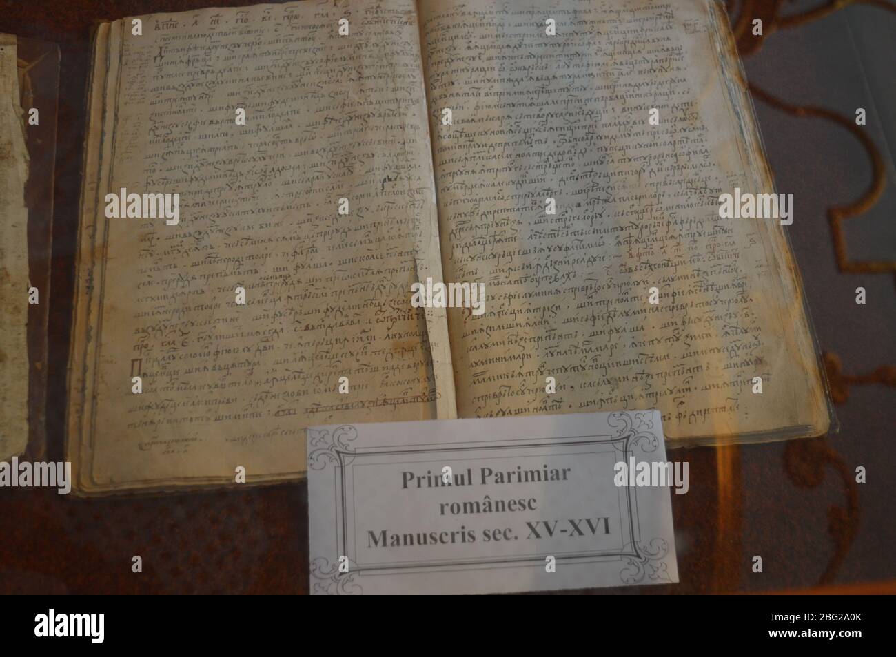 Primul Parimiar romanesc Foto Stock