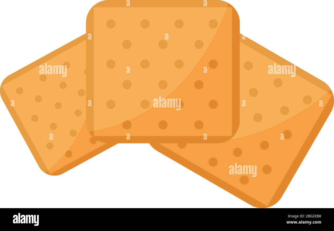 tre biscotti, illustrazione, vettore su sfondo bianco Illustrazione Vettoriale