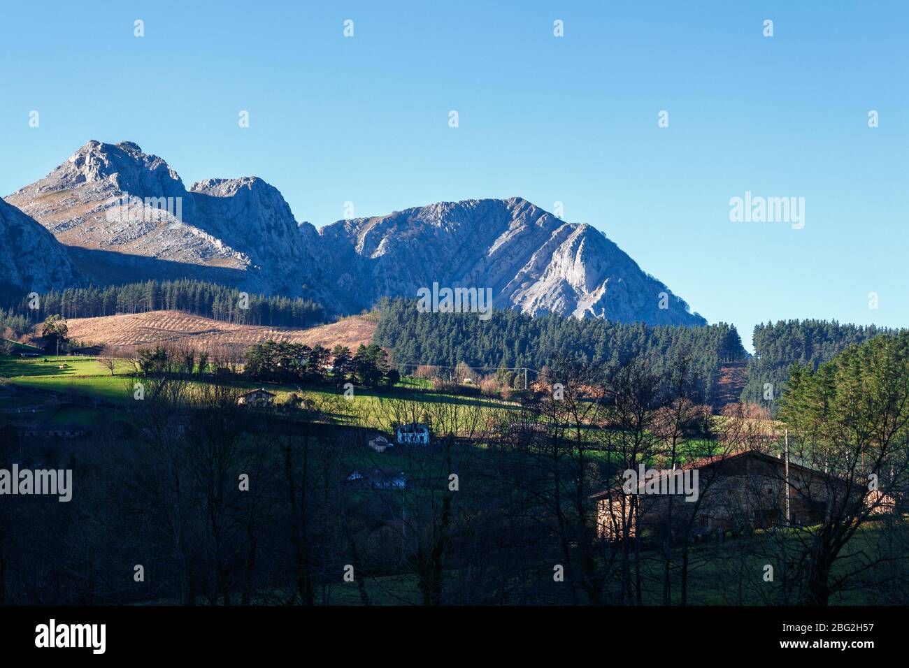 paesaggio panoramico in montagna Foto Stock