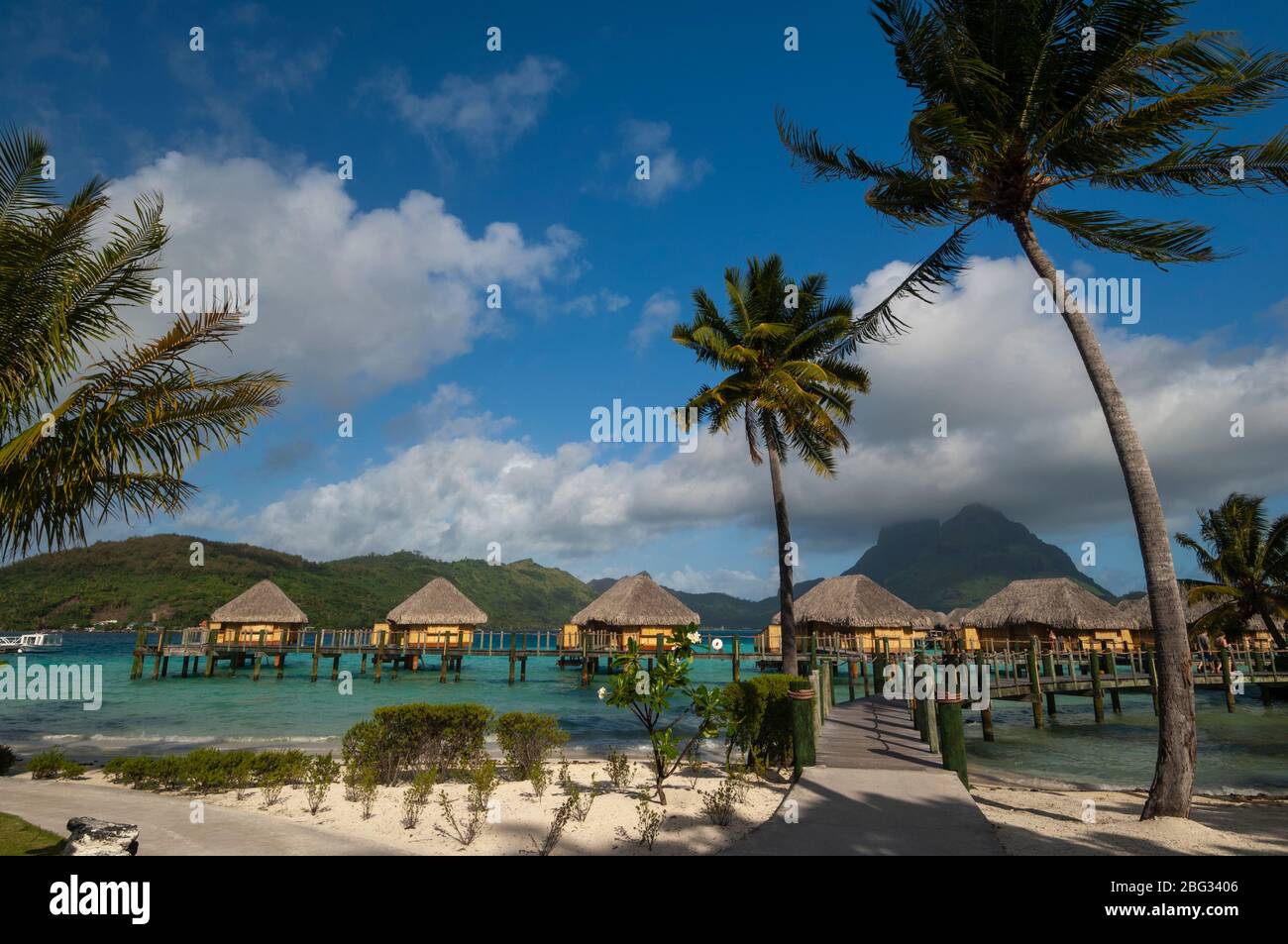 Pearl Beach Resort, Bora-Bora, Polinesia francese. Foto Stock