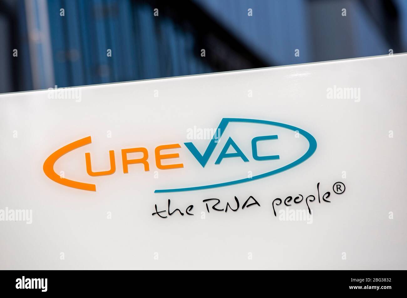 Tubingen, Deutschland. 19 Apr 2020. Speranza per il vaccino contro il virus corona dalla società farmaceutica di Tubingen CureVac AG. Tubingen, 19 aprile 2020 | utilizzo nel mondo Credit: dpa/Alamy Live News Foto Stock