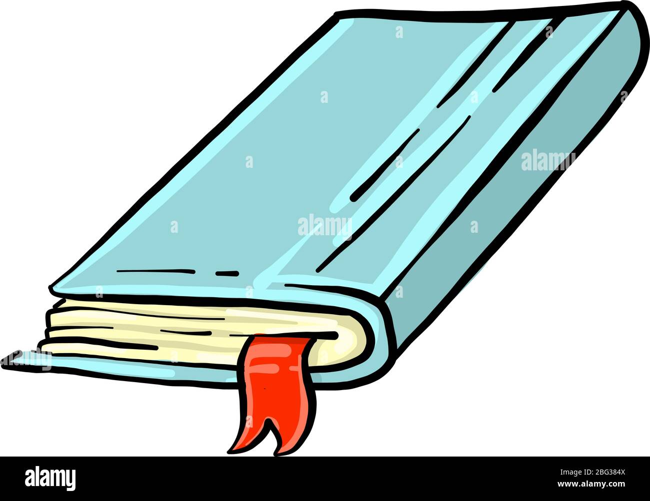 Libro verde, illustrazione, vettore su sfondo bianco Illustrazione Vettoriale