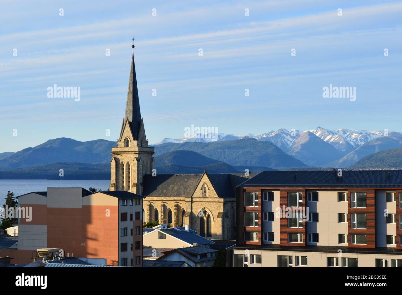 Tetti Bariloche Patagonia Foto Stock