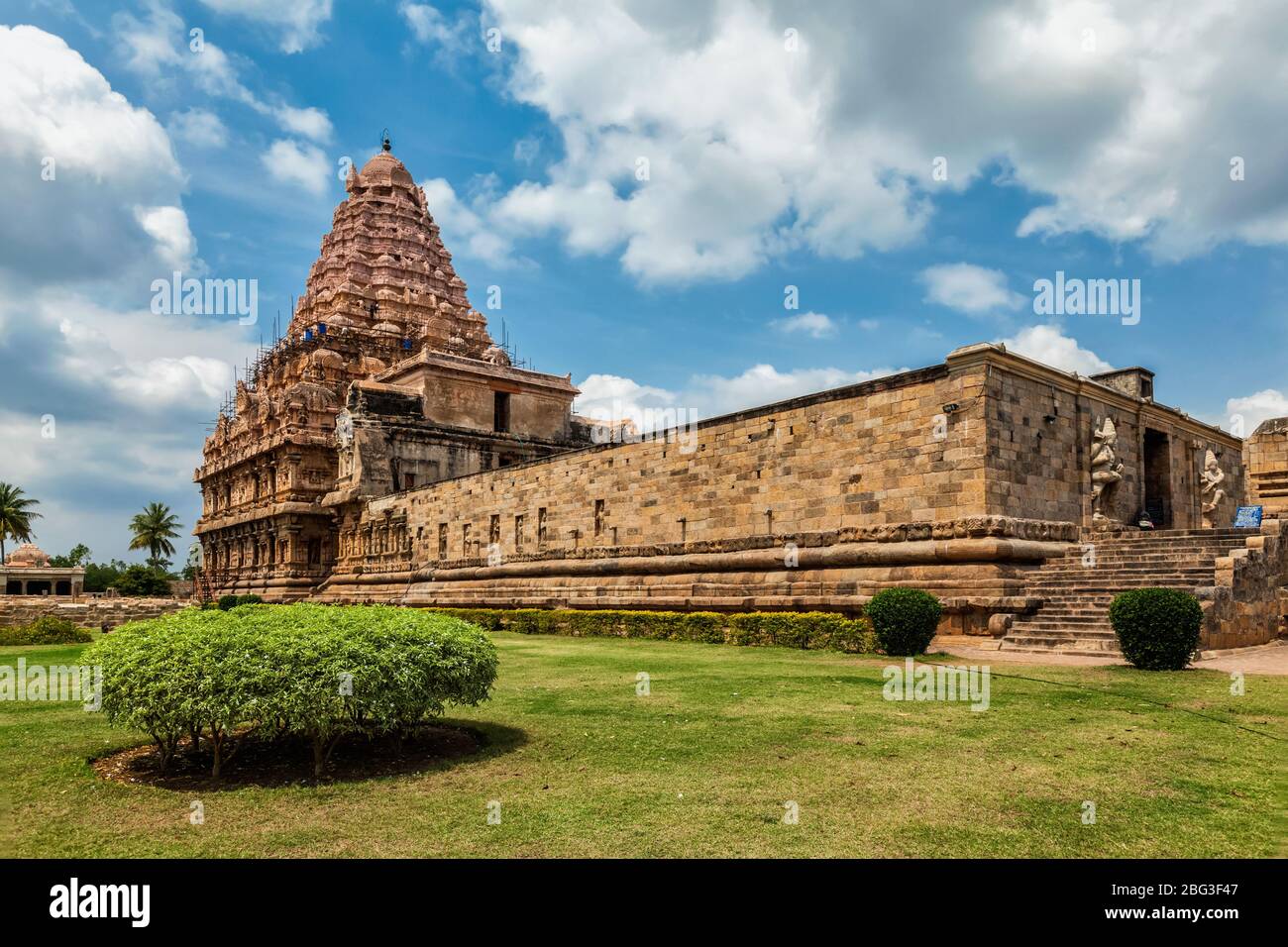 Tempio di Gangai Konda Cholapuram uno dei grandi templi di Chola. Tamil Nadu, India Foto Stock