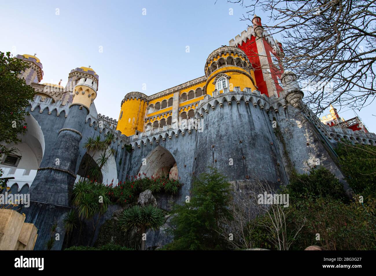 Sintra, Portogallo 4 gennaio 2019. Palazzo Nazionale pena a Sintra, Portogallo. Palacio Nacional da pena Foto Stock