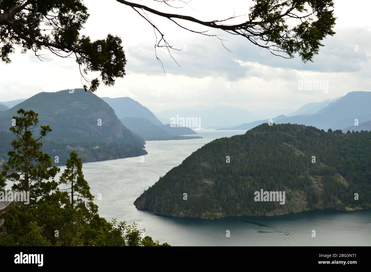 Siete Lagos Patagonia Foto Stock