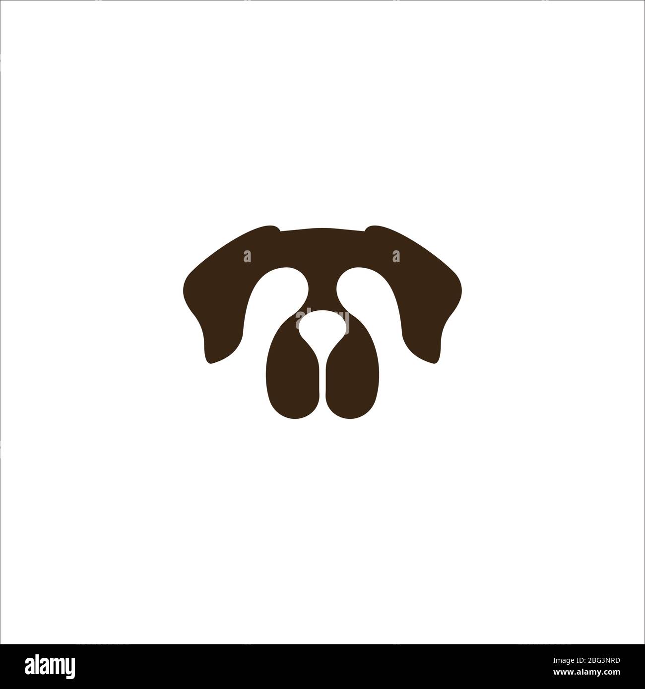 Modelli di disegno vettoriale del logo del cane animale Illustrazione Vettoriale